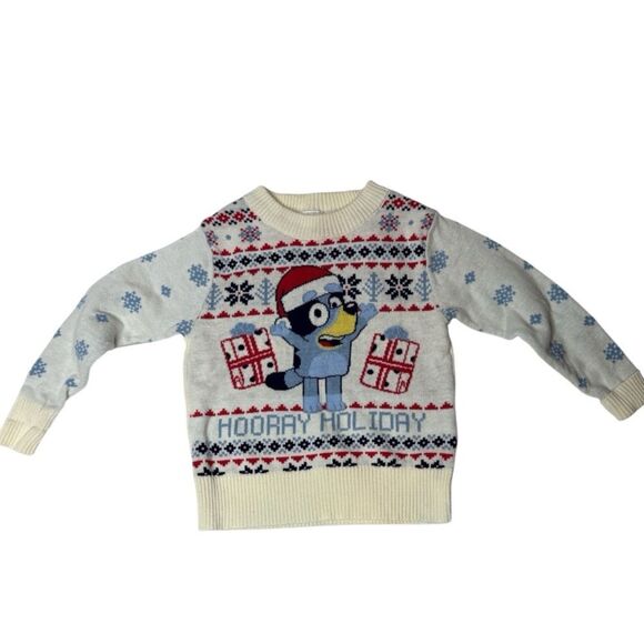 Bluey Festive Holiday Sweater. Size 12 Months. - Picture 1 of 9